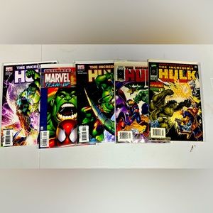 Incredible Hulk 5 Comic Lot boarded & bagged MARVEL